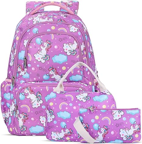 SAMIT Mochila De Unicornio Para Niñas Y Niños Con Lonchera Para Niños ...