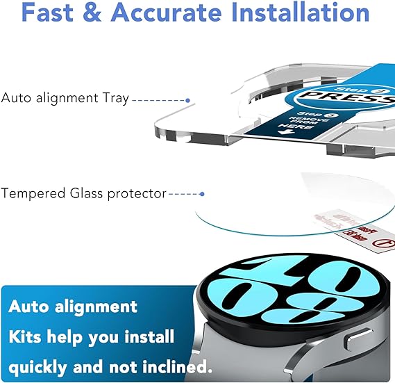 SPGUARD Paquete de 2 protectores de pantalla para Galaxy Watch 6 de 1.
