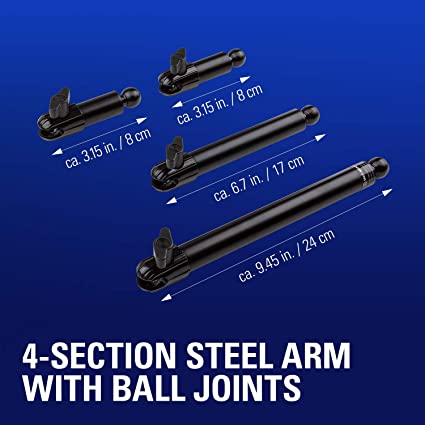 cuatro tubos de acero con articulaciones de bola compatible con todos los Elga ELGATO Kit de brazo flexible 