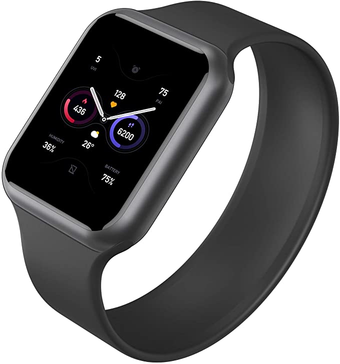 Correa para Apple Watch Series 6 de 1.732 in, sin cierres de silicona suave para  Apple Watch Band 1.496 in 1.575 in 1.654 in mujeres hombres impermeable  banda deportiva para iWatch Series