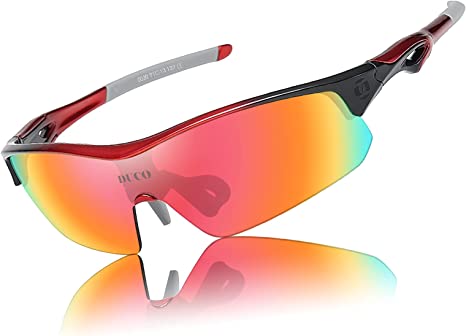 Gafas de sol polarizadas deportivas para hombre con 5 intercambiables para correr, golf, pesca, senderismo, béisbol. | Mercandu