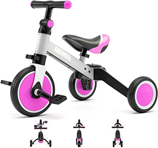 KORIMEFA - Triciclo evolutivo 3 en 1 con pedales desmontables para niños de  1 a 3 años | Mercandu