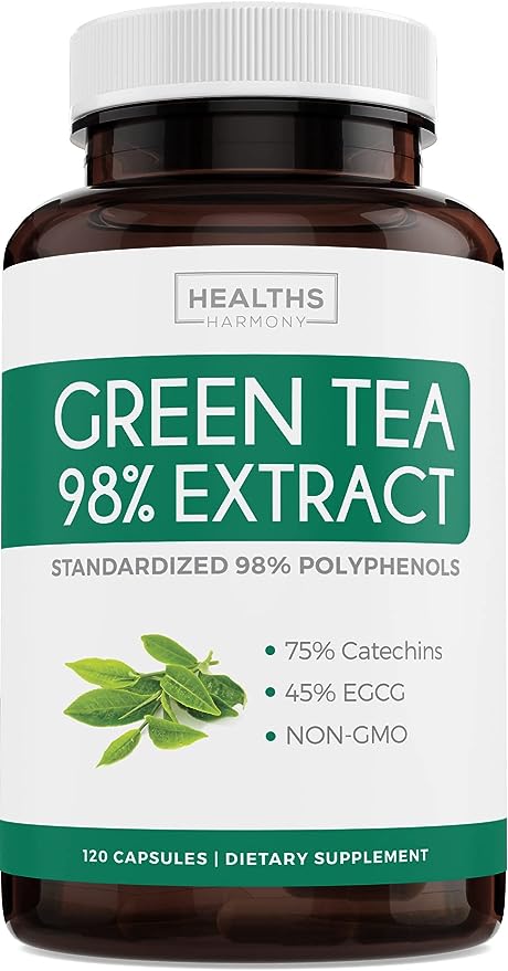 Estratto Di Tè Verde In Compresse Everest Nutrition – 1000 Mg, 98% Polifenoli, 45% EGCG – Metabolismo