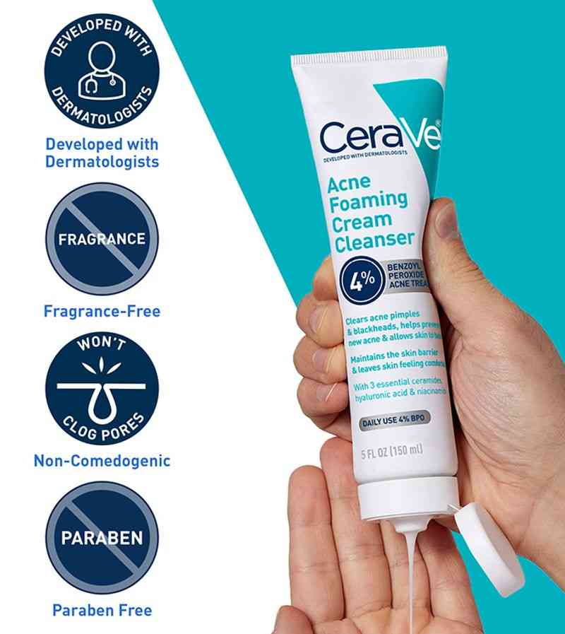 Acne Foaming Cream Cleanser CeraVe