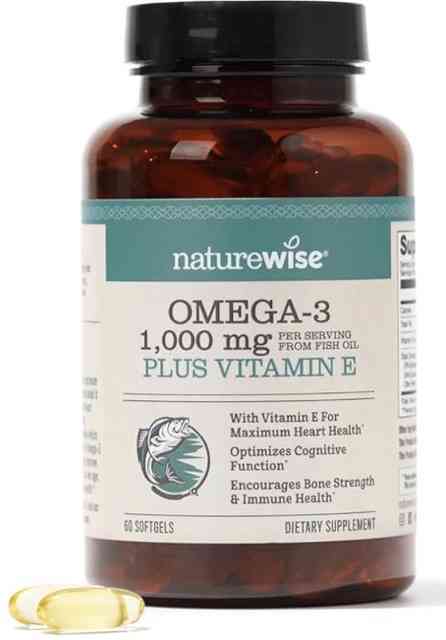 NatureWise Omega 3 de 1000 mg de alta potencia con 600 mg de EPA