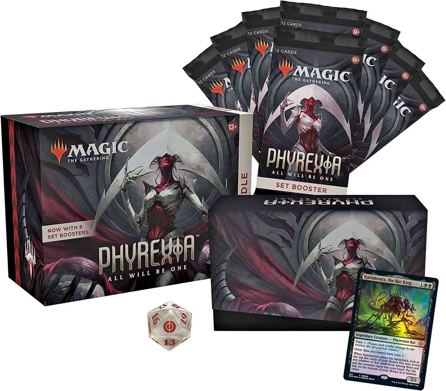Magic: The Gathering Phyrexia: All Will Be One Bundle - 8 Set Boosters + Accessories