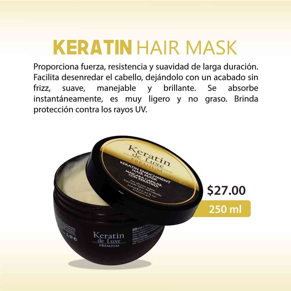 Keratin Hair Mask 250ml
