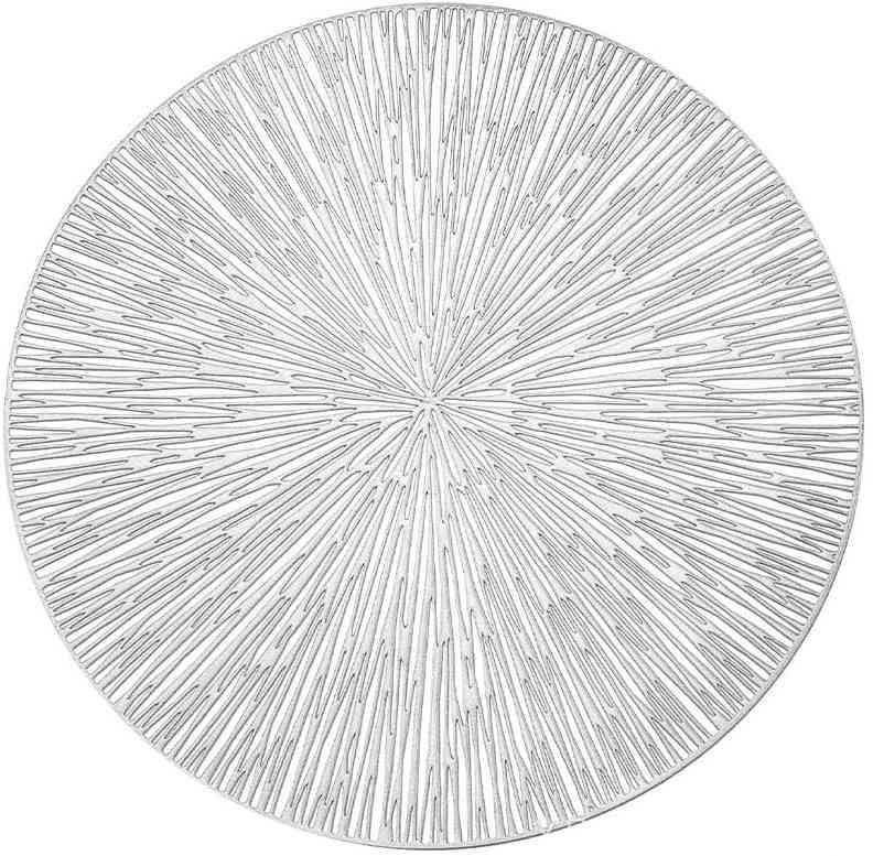 Individuales circulares - Plateado