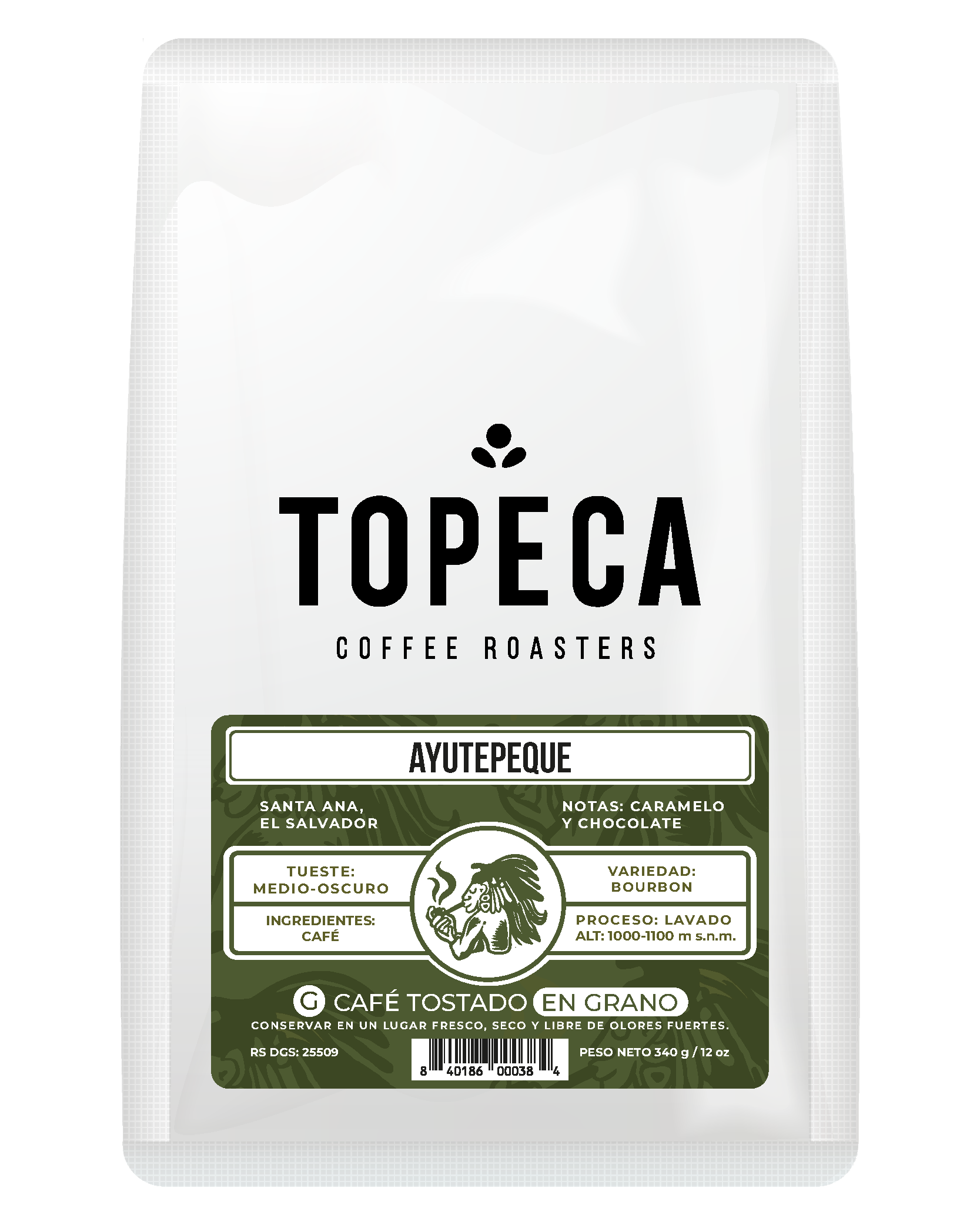 Café Topeca Ayutepeque Tostado Grano 340 g.