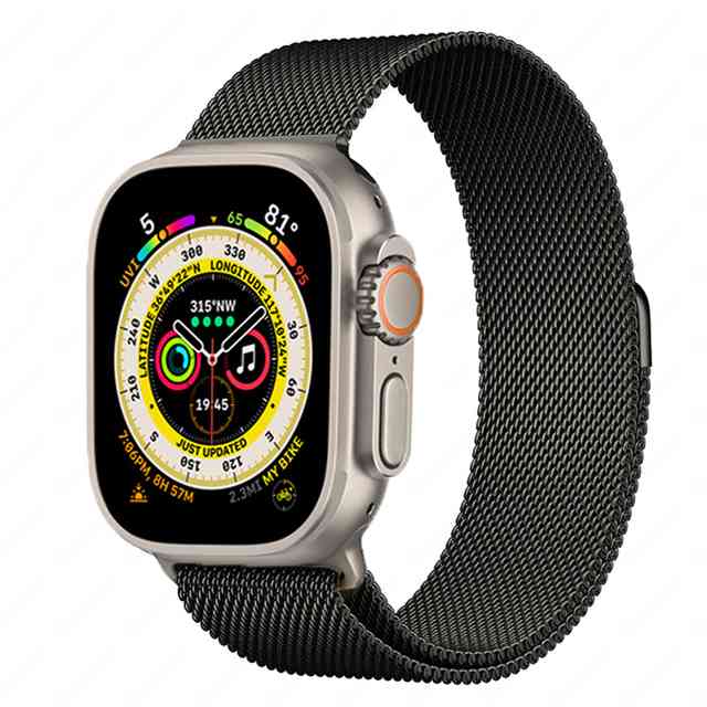 Banda Metalica magnética Apple Watch Negra