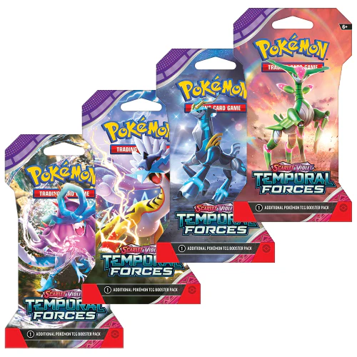 Pokémon TCG: Scarlet & Violet - Temporal Forces Sleeved Booster Pack (10 Cards) - Styles May Vary