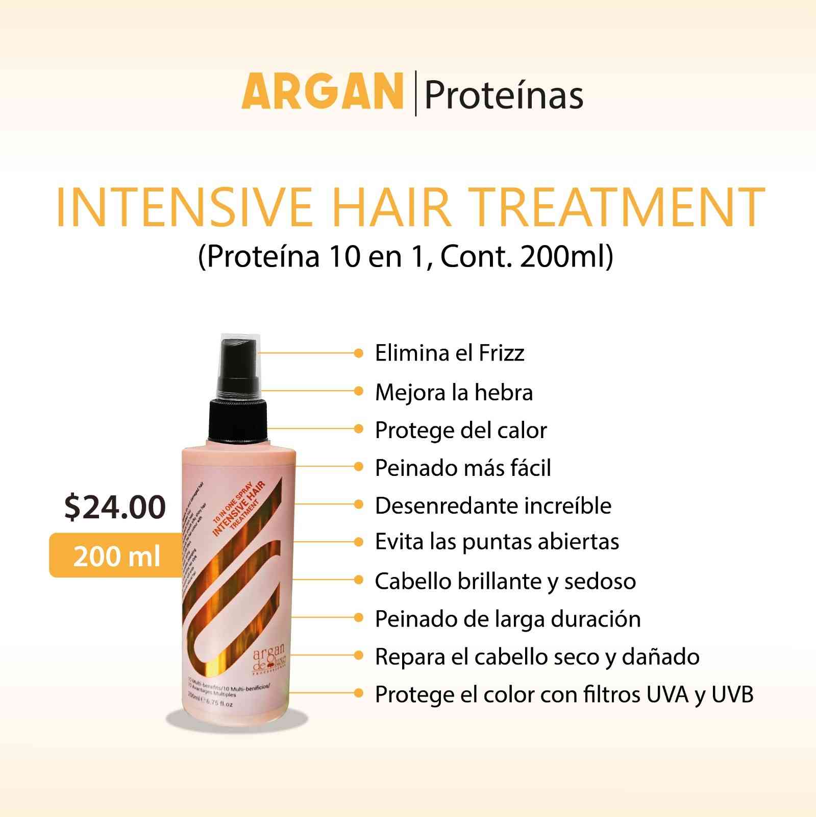 Intensive Hair Treatment Proteína 10 en 1, Cont 200ml