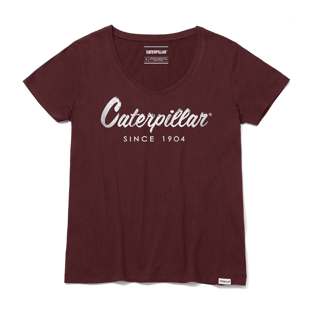 Camiseta Script Neck para mujer