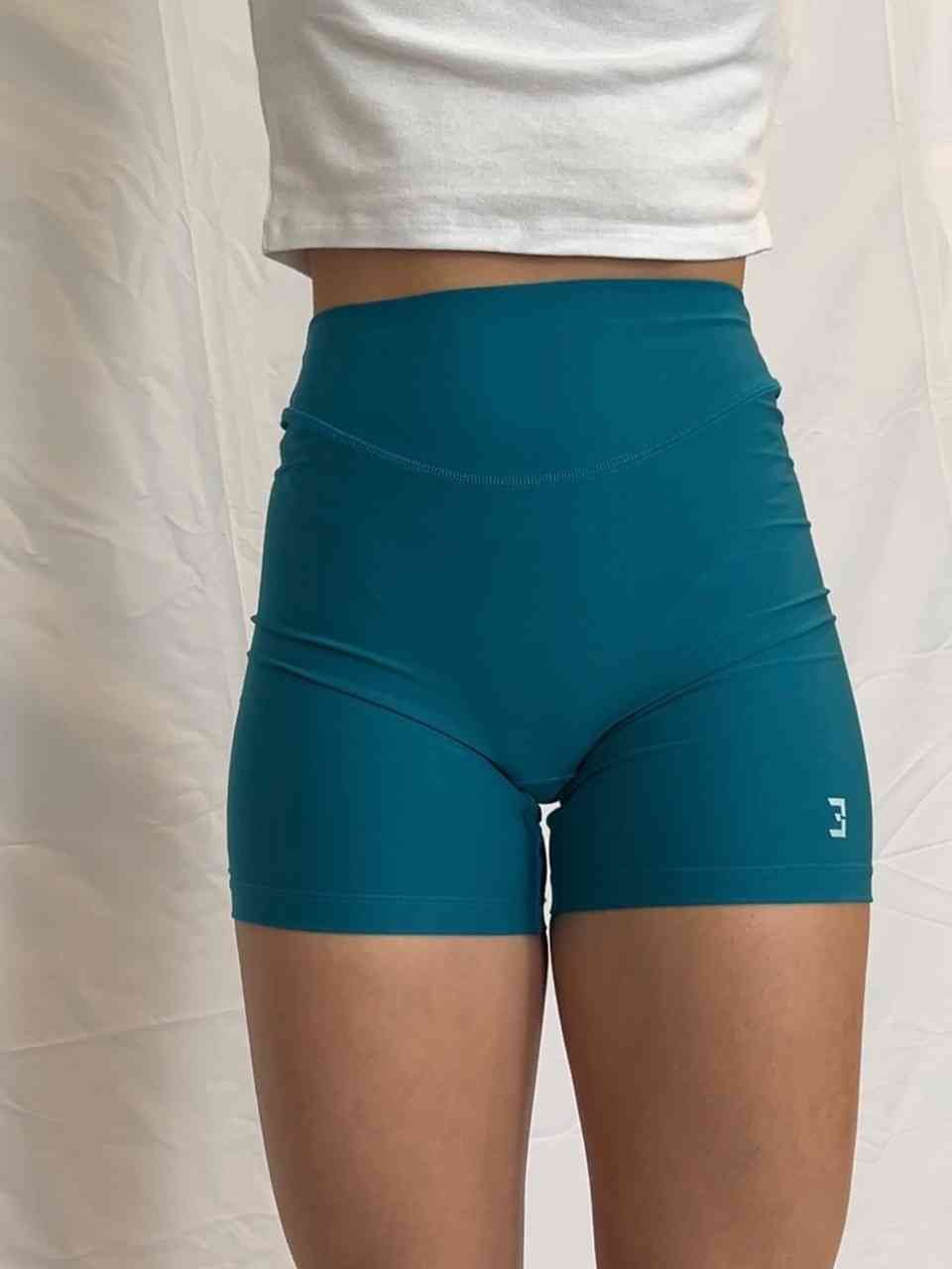 Legging short turquesa