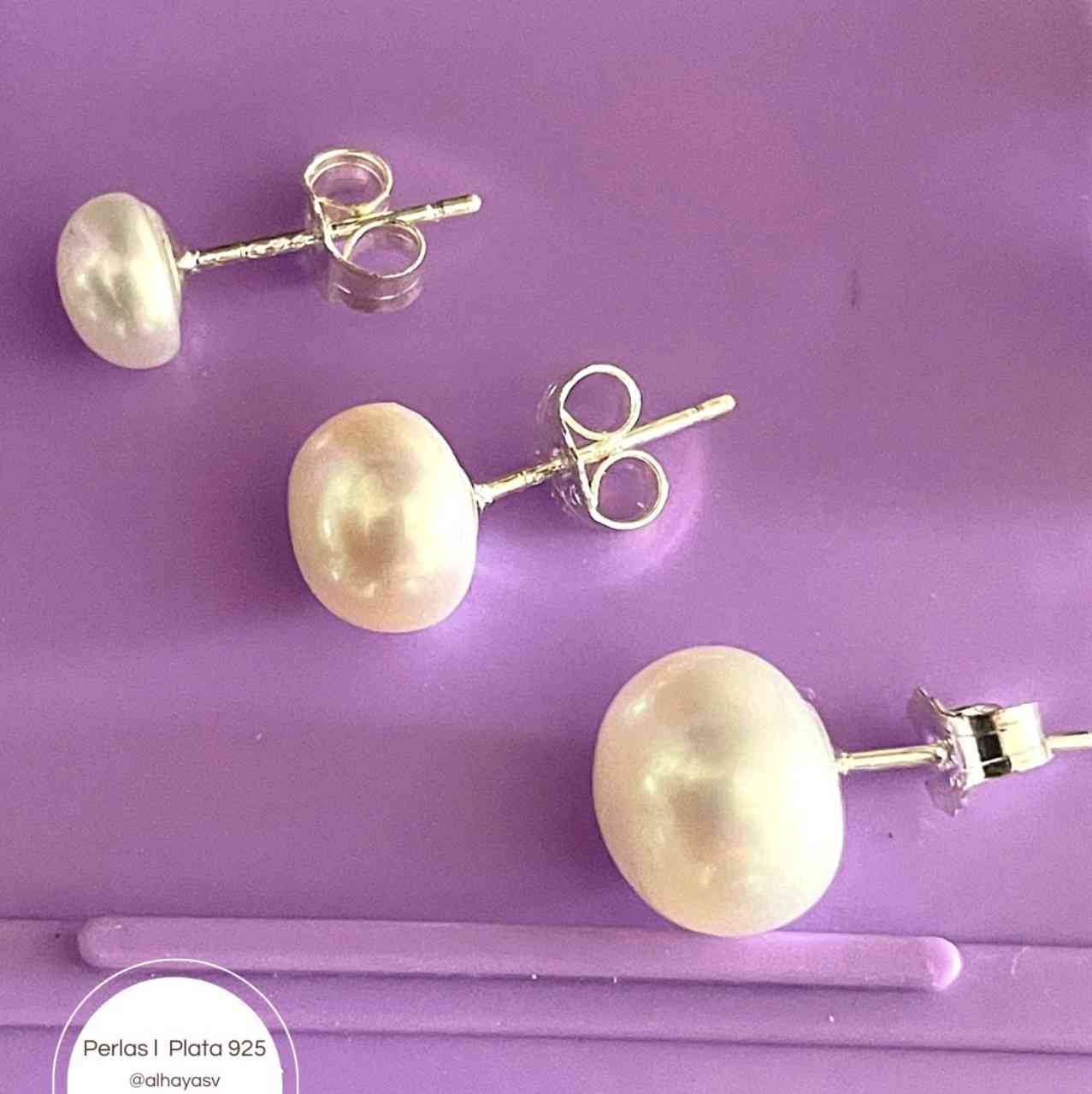 Aretes De Plata S925 y perla cultivada