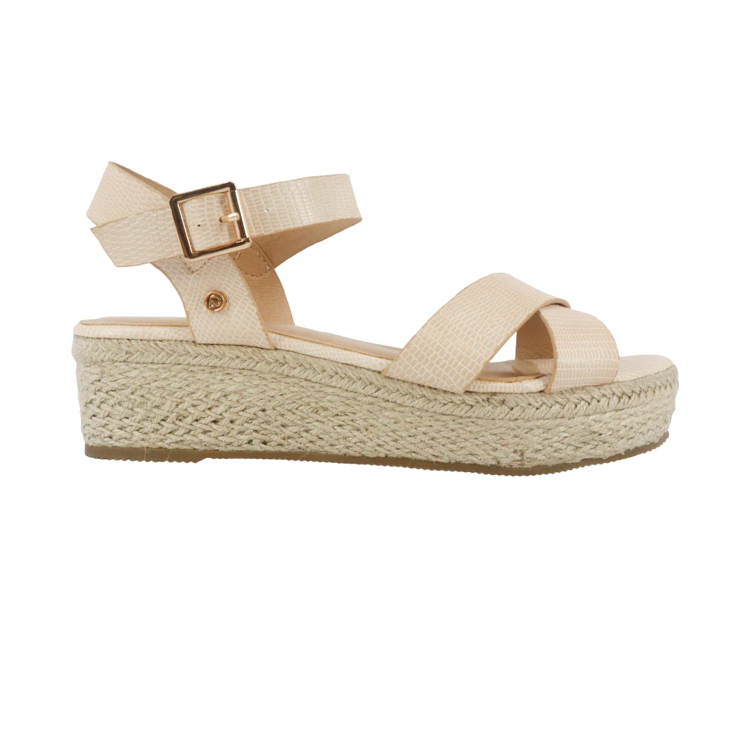 Sandalias de cuña Topaz color blanco - Talla 10