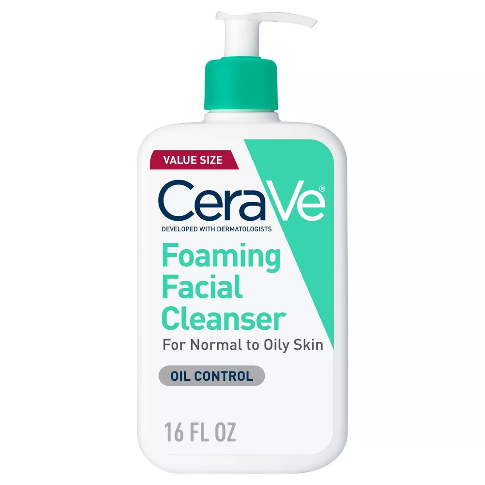 CeraVe Foaming Face Wash, Facial Cleanser for Normal to Oily Skin - 16 fl oz