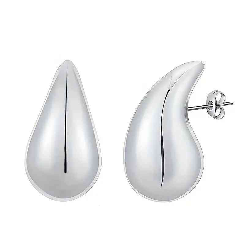 ✨Aretes de gota de agua Plateada✨