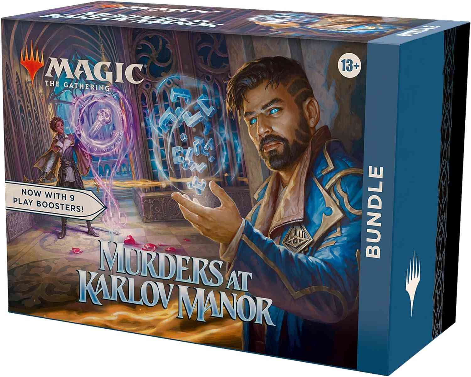 Magic: The Gathering - Murders at Karlov Manor Bundle - 9 Play Boosters, 30 Land Cards + Exclusive Accessories