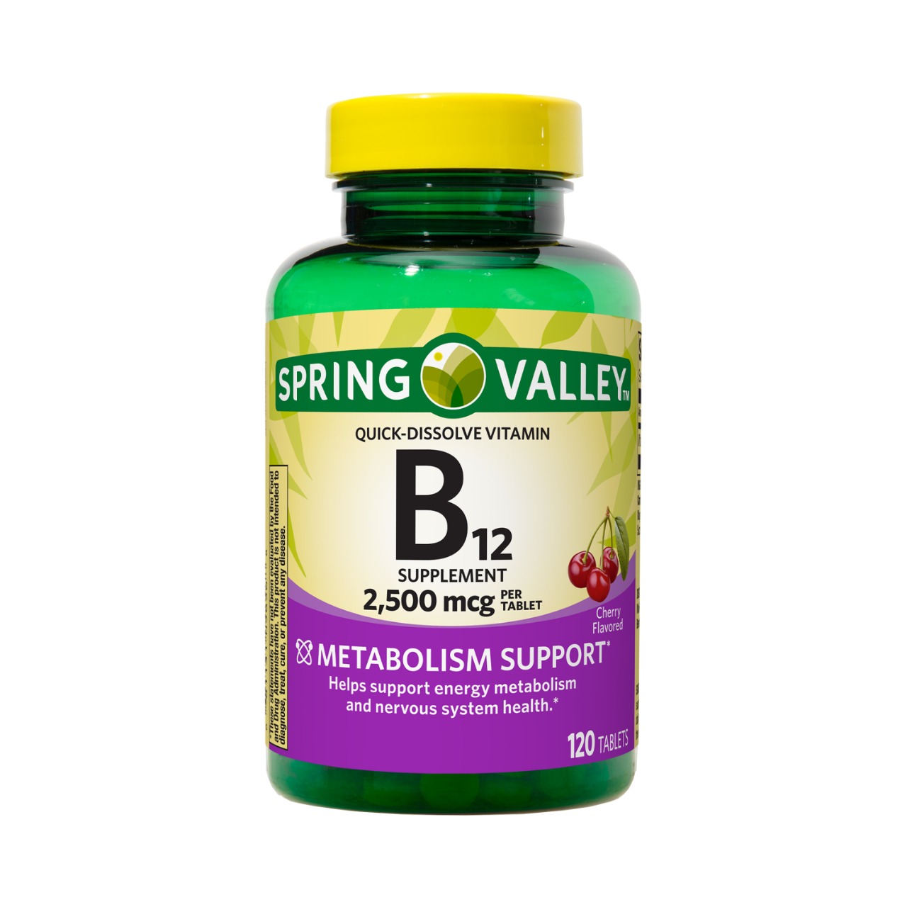 Spring Valley Vitamin B12 Tablets, 2500 mcg, 120 Ct Mercandu